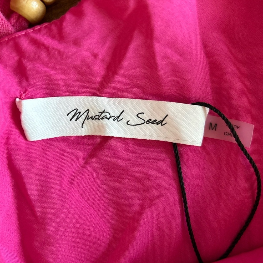 💖5 for $50💖MUSTARD SEED Hot pink ruffled mini dress NWT - Picture 14 of 15